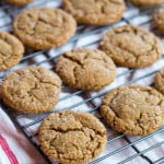 Chewy Ginger Cookies straight out of the oven ready to be served