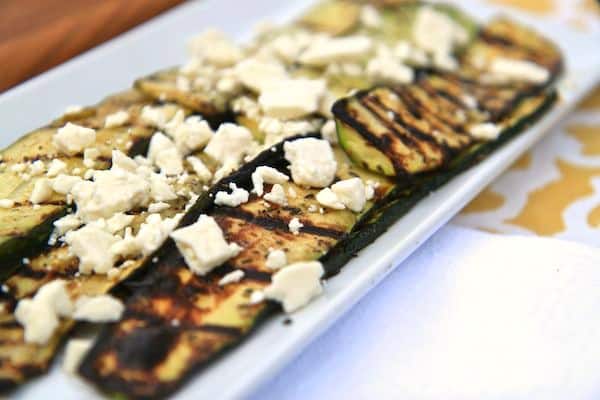 Greek Spiced Grilled Zucchini with Feta | greens & chocolate
