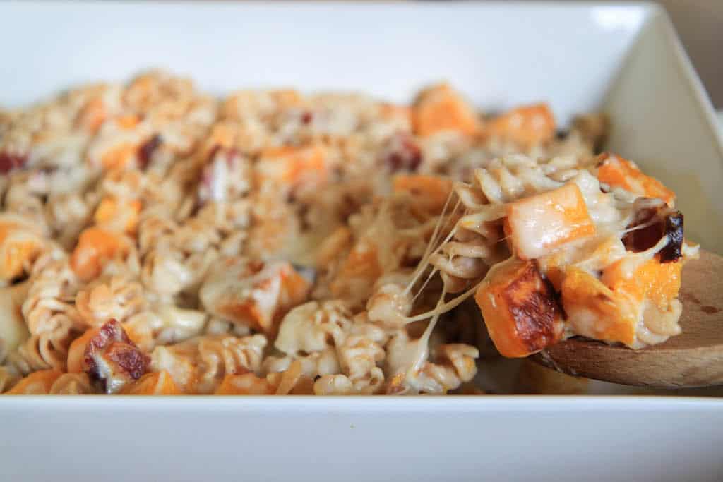 Butternut Squash and Bacon Macaroni and Cheese
