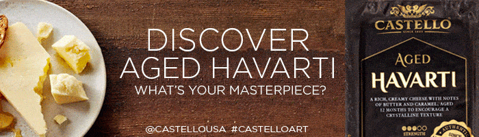 Mushroom Havarti Flatbread - Feed Your Creativity with Castello Havarti Ad Banner