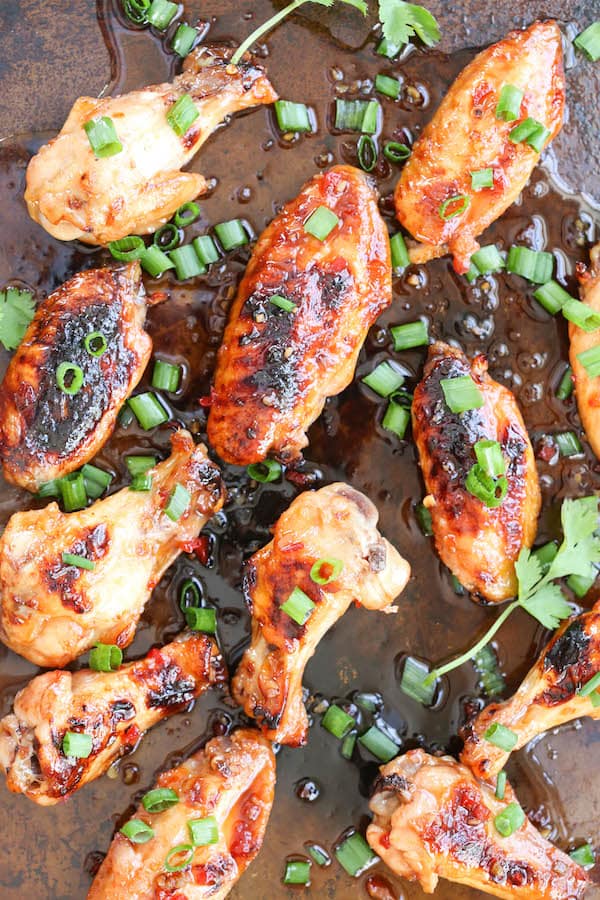 Sticky Thai Chicken Wings | greens & chocolate