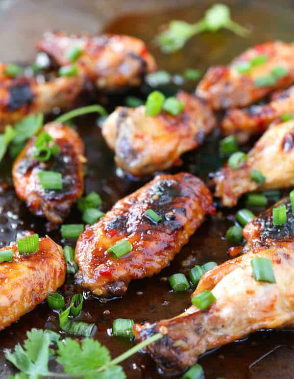 Sticky Thai Chicken Wings | greens & chocolate