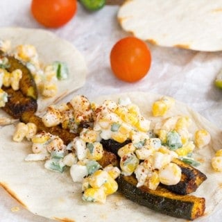 Grilled Zucchini Tacos with Mexican Street Corn Salsa