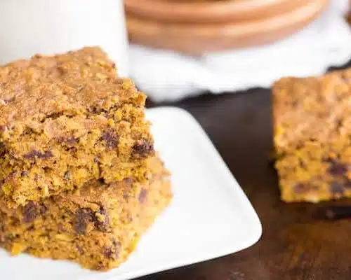 Pumpkin Chocolate Chip Oat Bars