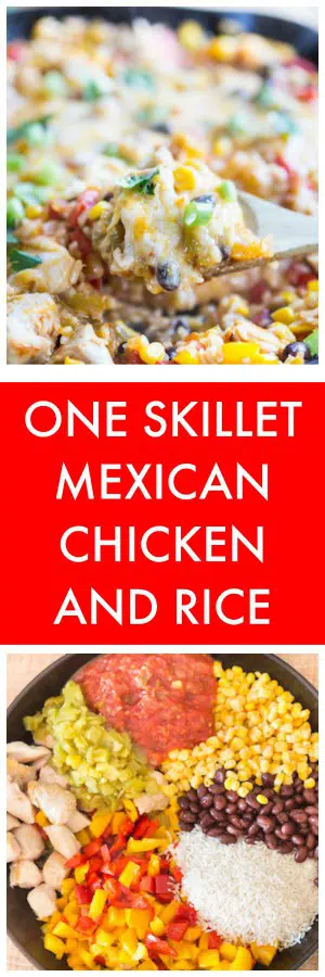 One Skillet Mexican Chicken and Rice