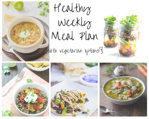 Healthy Weekly Meal Plan - Week of 11.28.15