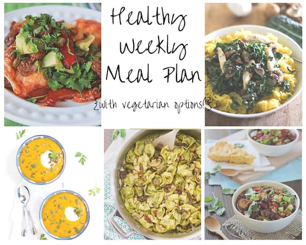 Healthy Weekly Meal Plan Week of 12.5.15