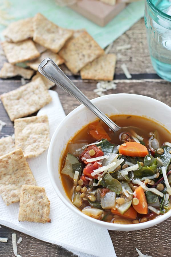 Chard and Lentil Vegetable Soup