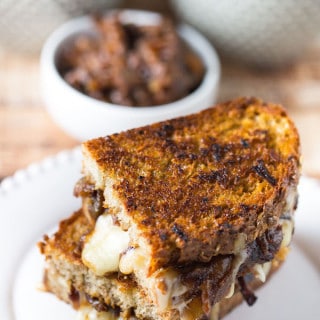 Caramelized Onion and Gruyere Grilled Cheese Sandwiches