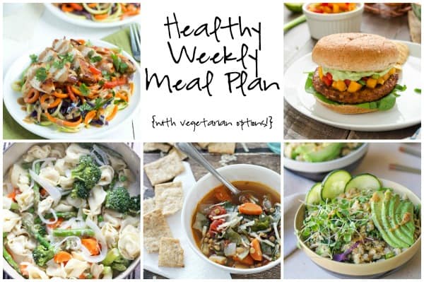 Healthy Weekly Meal Plan Week of 2.27