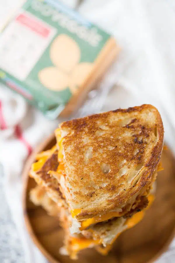 Buffalo Chicken Grilled Cheese Sandwiches-4