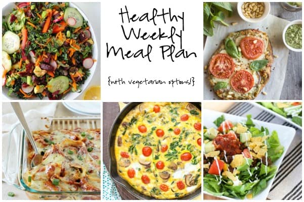 Healthy Weekly Meal Plan Week of 3.19.16