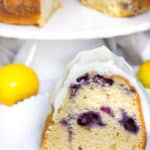 Blueberry Lemon Bundt Cake with Cream Cheese Frosting-