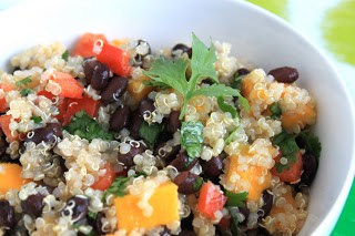 Mango and Black Bean Quinoa Salad