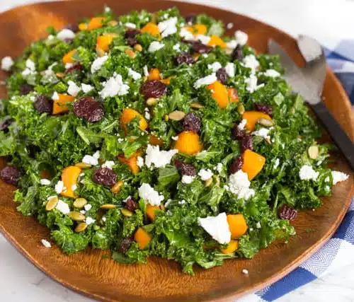 Autumn Butternut Squash and Kale Salad