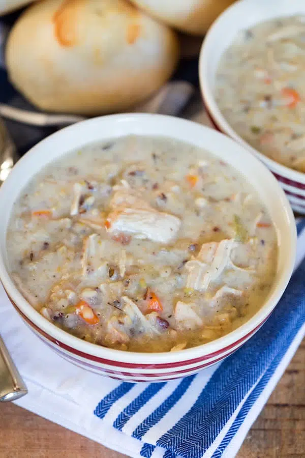 Slow Cooker Creamy Turkey Wild Rice Soup - Incredibly Flavorful and Healthy Dish