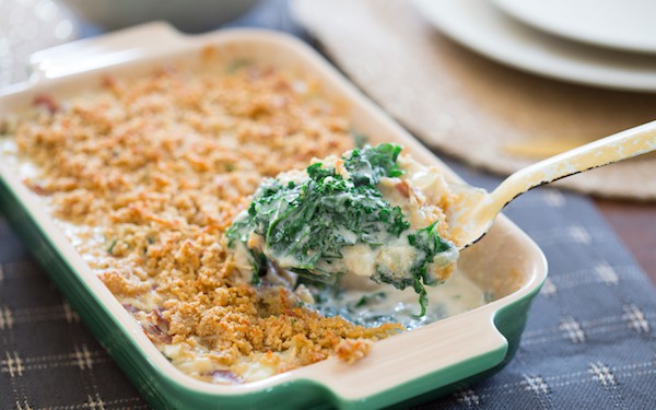 Creamed Kale Gratin Delicious Spoonful First Try