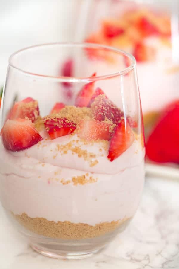 Strawberry Cheesecake Mousse Cups