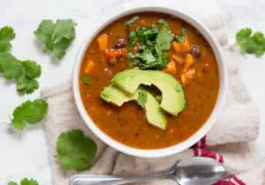 Chipotle Sweet Potato and Black Bean Soup