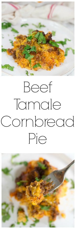 Beef Tamale Cornbread Pie