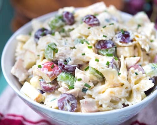 Waldorf Chicken Pasta Salad