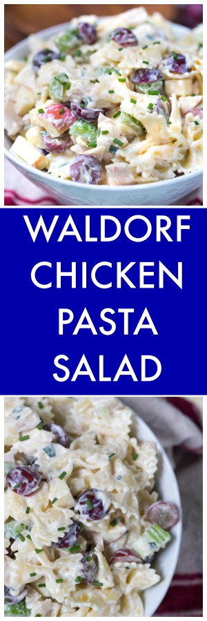 Waldorf Chicken Pasta Salad