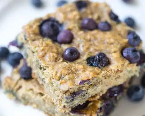 Blueberry Zucchini Oat Bars
