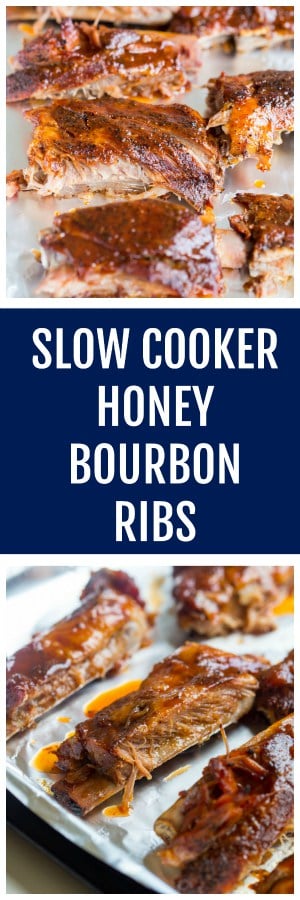 Slow Cooker Honey Bourbon Ribs
