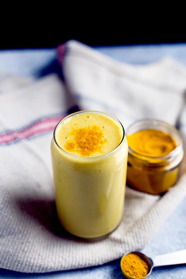 Golden Milk Smoothie - Beautiful Drink Ready and Served