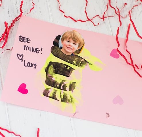 Bee Mine Valentine's Day Toddler Craft