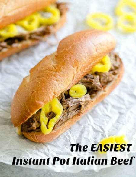 The EASIEST and most delicious Italian Beef made in the Instant Pot!