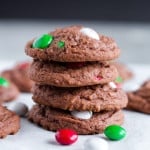 Mint Chocolate M&M Cookies