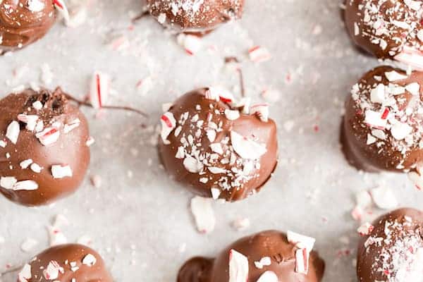 Peppermint Brownie Truffles {Dairy Free!}