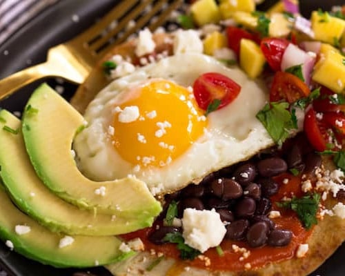 Huevos Rancheros with Mango Salsa