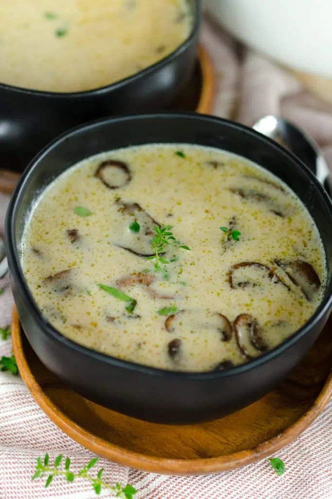 Creamy Roasted Mushroom Soup