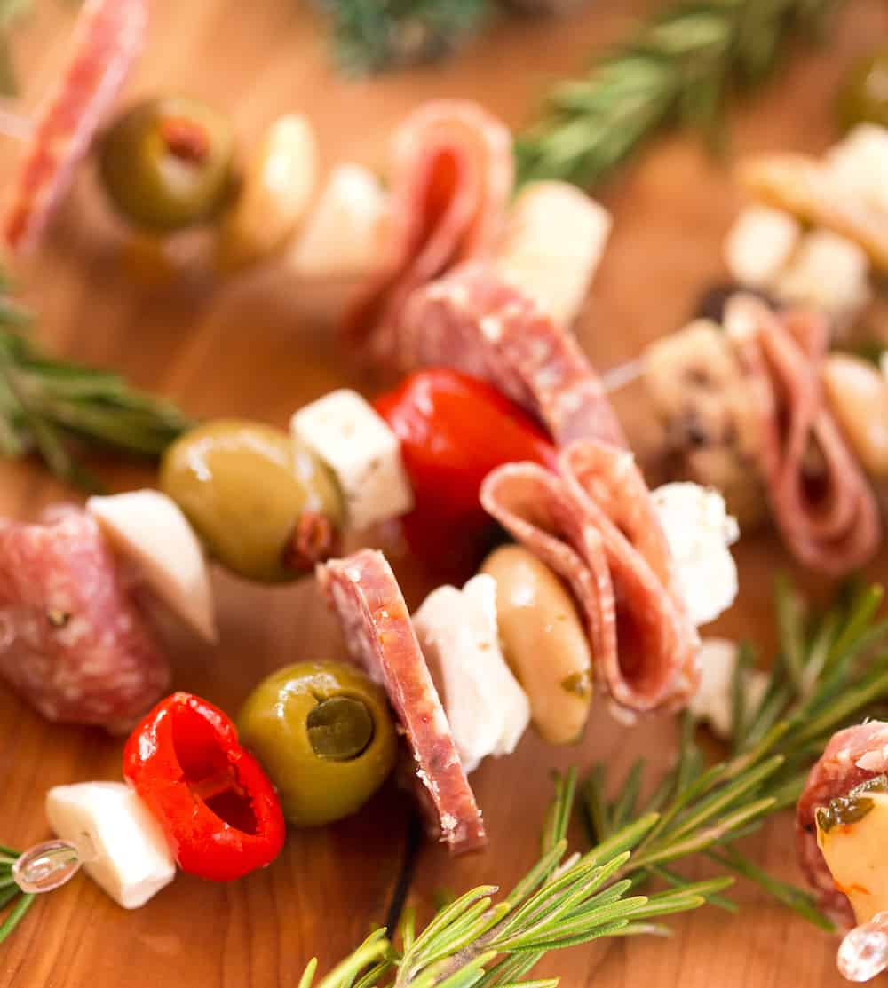 Charcuterie Skewers (Appetizer Kabobs!) - Wellness by Kay