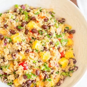 Mango Black Bean Quinoa Salad
