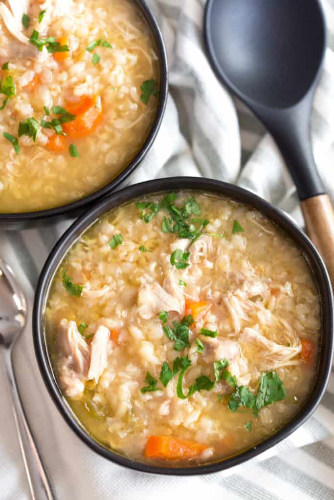 Crock Pot Chicken Rice Soup