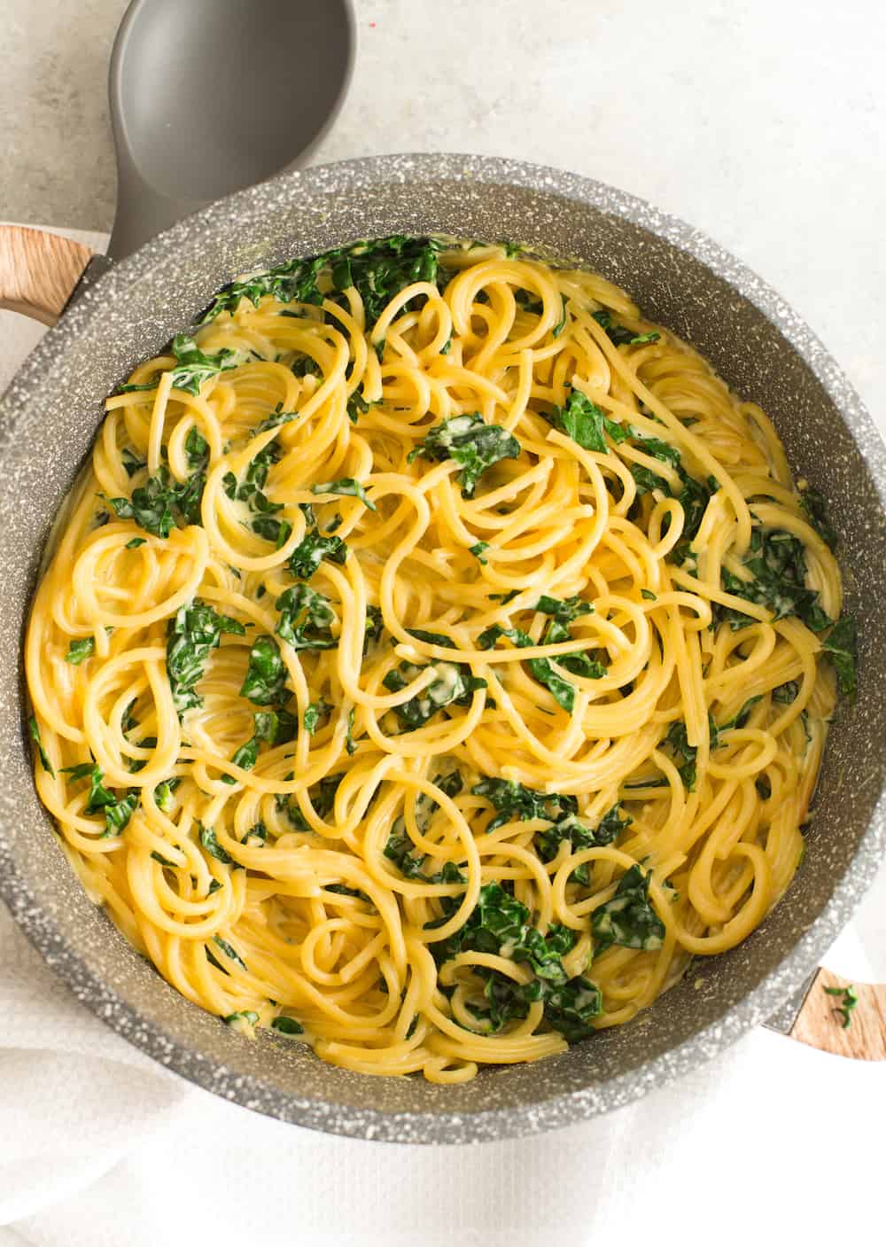 Kale, Tomato, and Lemon Magic One-Pot Spaghetti Recipe