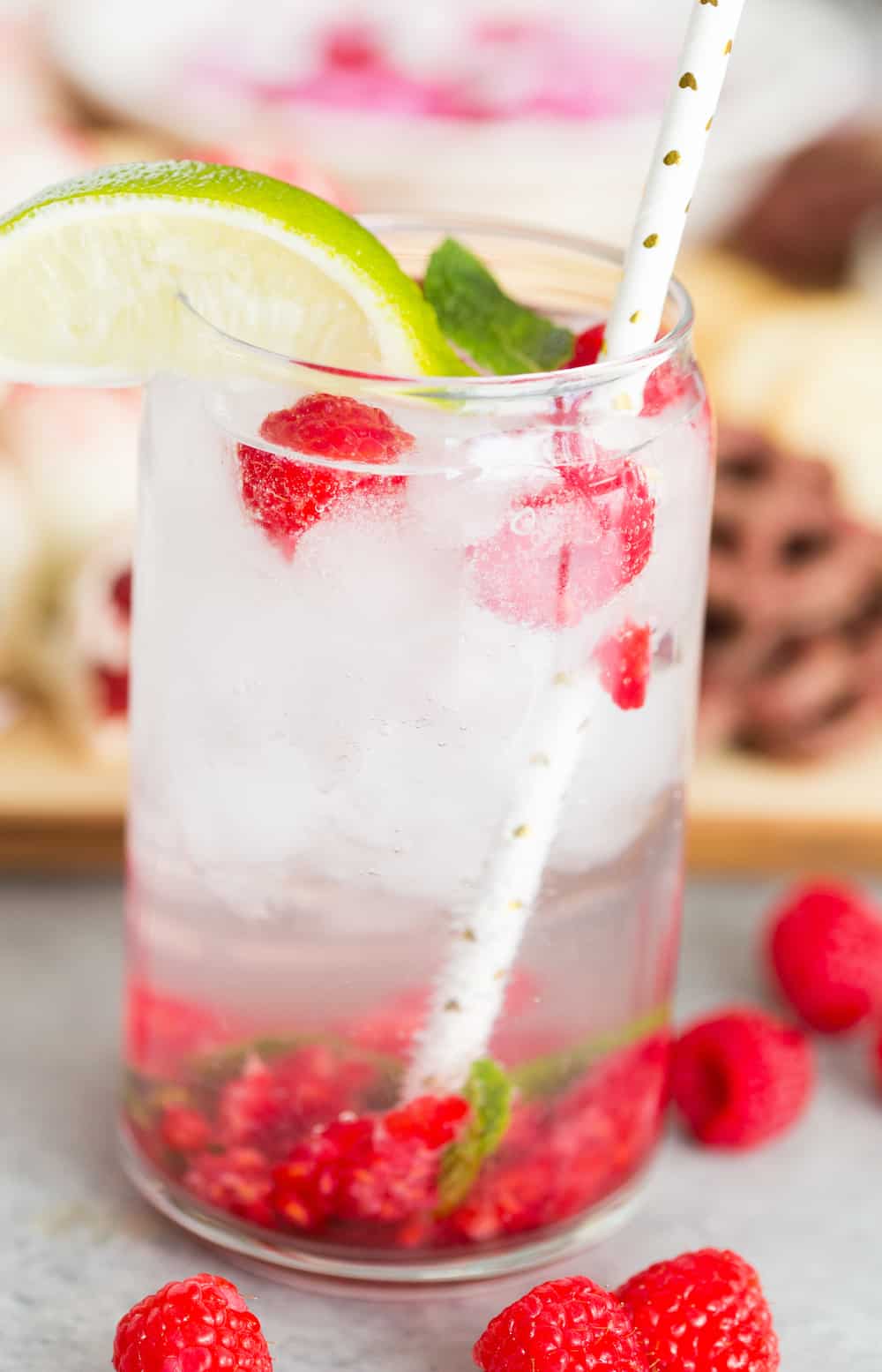 Raspberry Mojito Mocktail