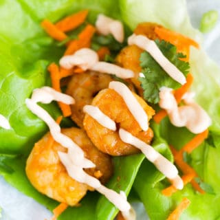 Thai Chili Shrimp Lettuce Wraps