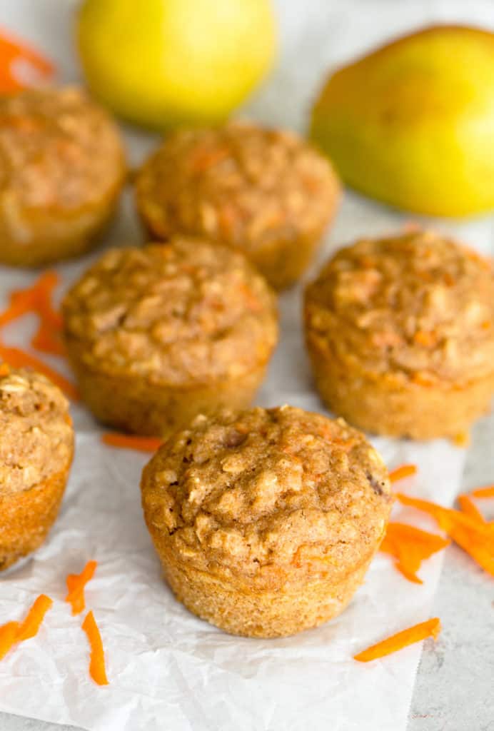 Carrot Pear Muffins