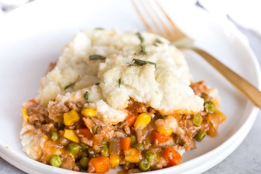 Shepherd's Pie with Cauliflower Mash