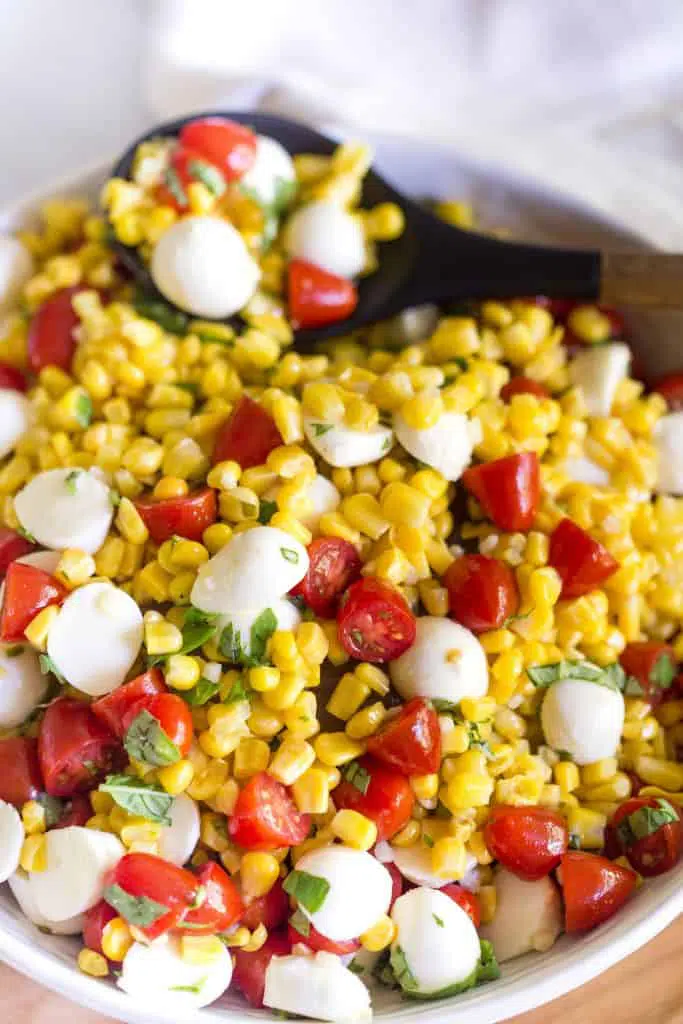 Summer Corn Caprese Salad