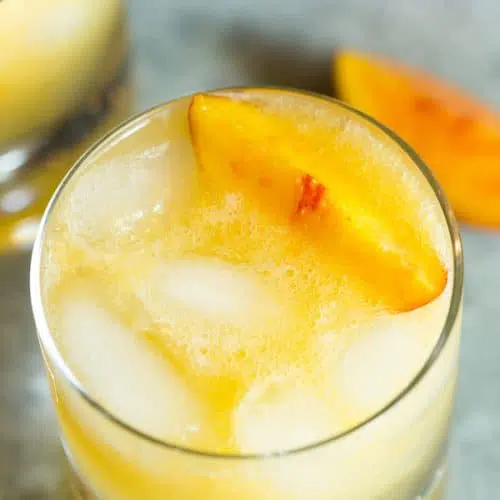 Ginger Peach Vodka Cocktail 