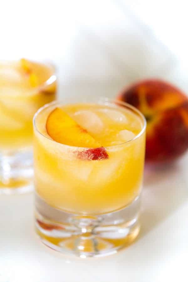 Ginger Peach Vodka Cocktail