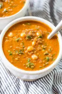 roasted red pepper lentil soup