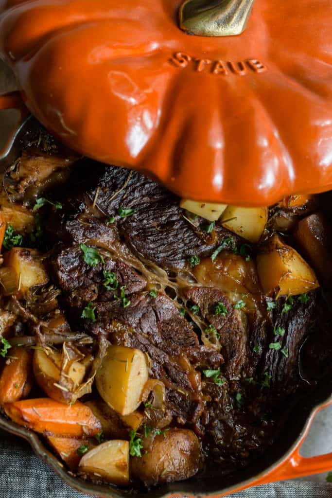 Balsamic Oven Braised Pot Roast