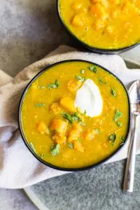 butternut squash lentil soup