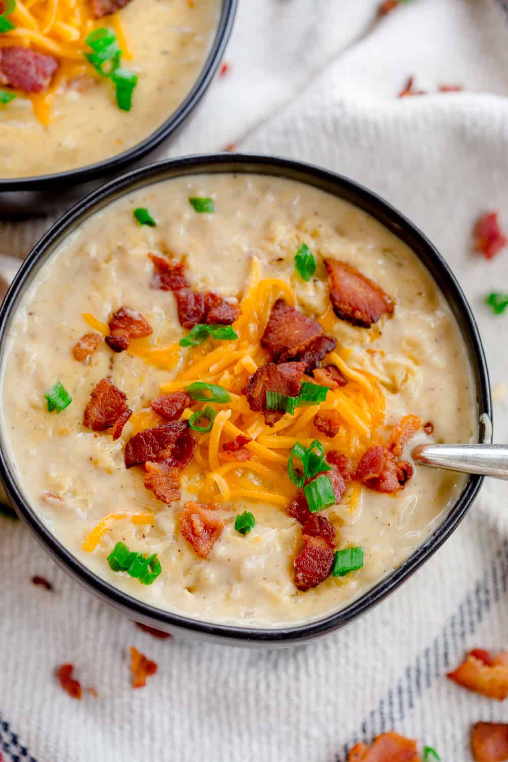 Easy 30 Minute Loaded Potato Soup - Taylor Made Taste